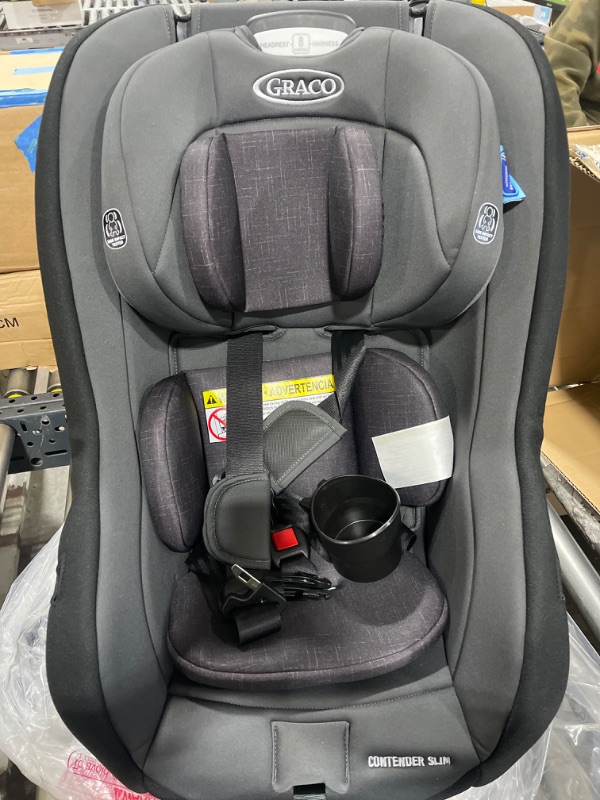 Photo 2 of Graco Contender Slim Convertible Car Seat in West Point Grey/black
