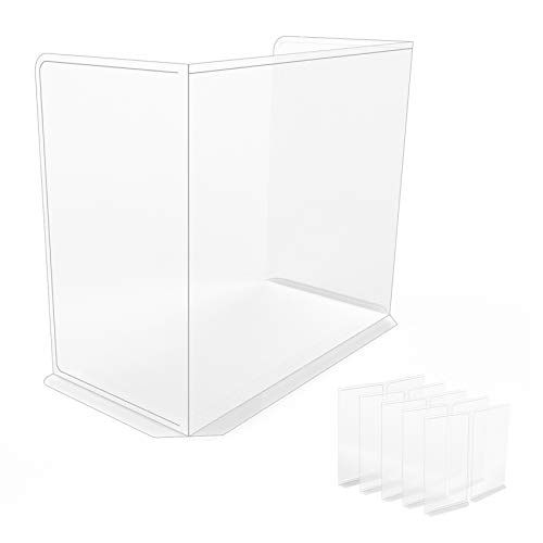 Photo 1 of [5PACK] Polypropylene(PP) Portable Protective Panel, Best Partition Protector for Classroom, Sneeze Guard Desk Shield, Table or Countertop, Plexiglass
