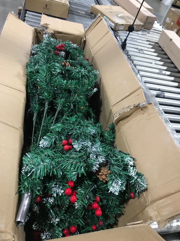 Photo 1 of Artificial Christmas Tree with Cones and Berries