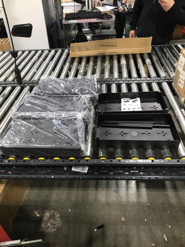 Photo 1 of 2 Tier Plastic Shelves 4 PACK