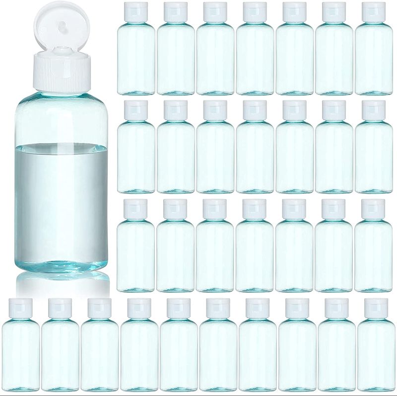 Photo 1 of 100 Pack 1.7oz/50ml Plastic Empty Squeeze Bottles with Flip Cap Hand Sanitizer Bottle small travel Size bottles Refillable Container for Shampoo Lotion Cream Body Soap Baby Shower Weeding Party Favors
