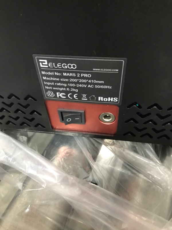 Photo 1 of ELEGOO Resin 3D Printer Mars 2 Pro Mono MSLA 3D Printer UV Photocuring LCD Resin 3D Printer with 6.08 inch 2K Monochrome LCD, Printing Size 129 x 80 x 160 mm³ / 5.1 x 3.1 x 6.3 in³
