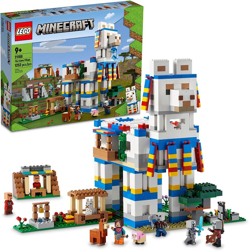 Photo 1 of LEGO Minecraft The Llama Village 21188 Building Toy Set for Kids, Girls, and Boys Ages 9+ (1,252 Pieces)
