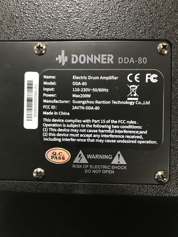 Photo 5 of Donner Electric Drum AMP, 80-Watt Wireless Electronic Drum Amplifier Professional DDA-80 Keyboard Speaker
