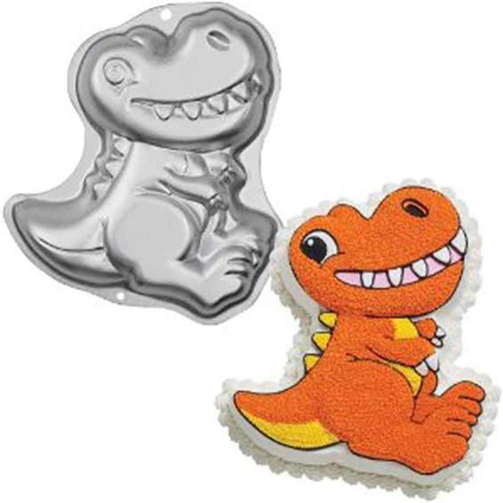 Photo 1 of 3D Dinosaur Baking Pan Aluminum Cake Mold DIY Birthday Cake Mould Kitchen Supplies
