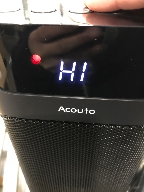 Photo 1 of 24" Space Heater, Heaters for Indoor Use, 1500W Portable Electric Heaters Oscillating Ceramic Heater with Thermostat, PTC Fast Heating, Overheat Protection, 12H Timer for Bedroom, Office, Certified
