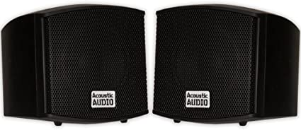 Photo 1 of Acoustic Audio AA321B Mountable Indoor Speakers 400 Watts Black Bookshelf Pair