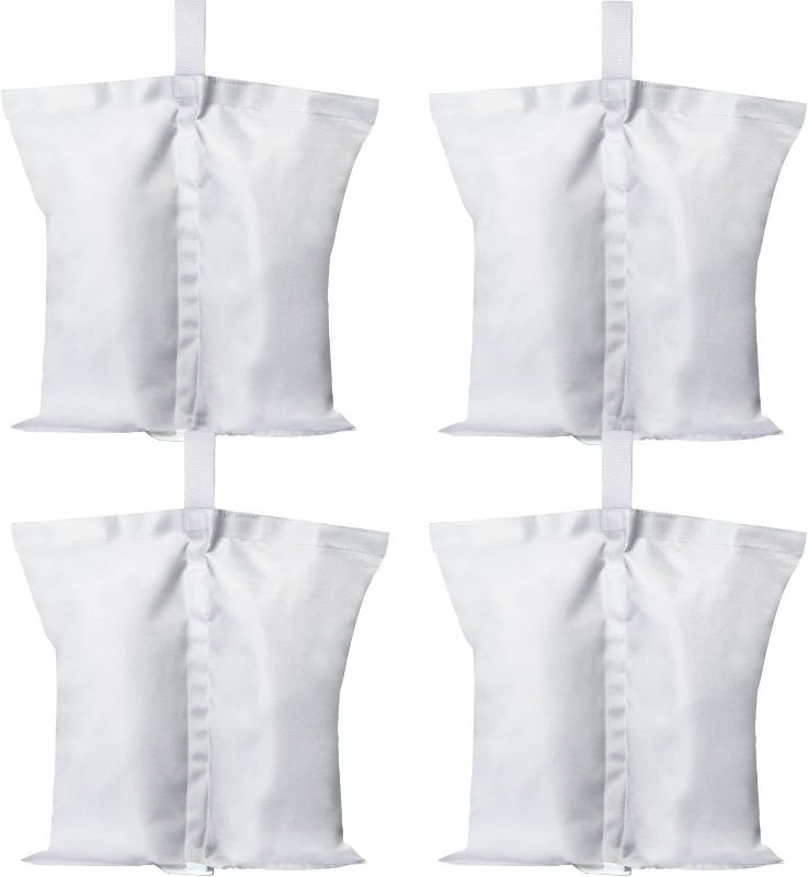 Photo 1 of ABCCANOPY Canopy Weights 150LBS Tent Sand Bags,4pcs-Pack (White) https://a.co/d/6KxKsww