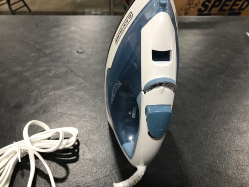 Photo 2 of BLACK+DECKER Easy Steam Compact Iron, IR40V , Blue
