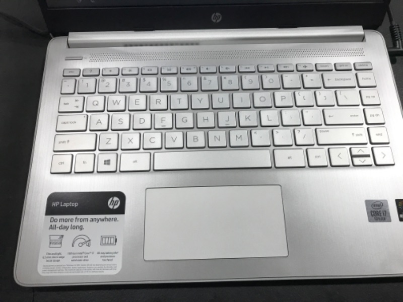 Photo 3 of HP 14" 14-dq1055cl Laptop 10th Gen i7-1065G7 14" 1080p 1920x1080-non Touch 12GB RAM 512GB SSD Camera Backlit Keyboard WiFi +Bluetooth Windows 10
