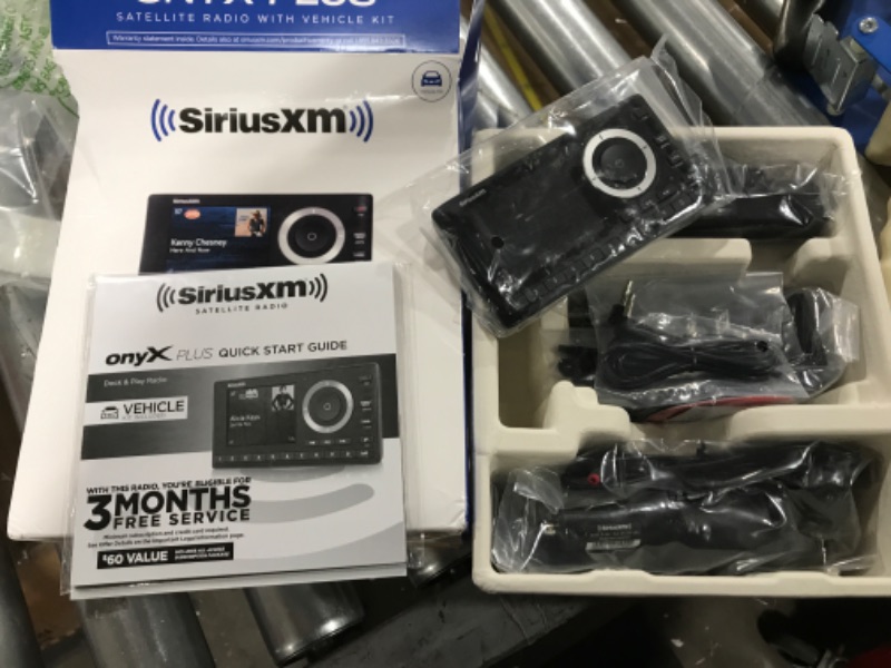 Photo 1 of SiriusXM Onyx Plus Satellite Radio w/Vehicle Kit, Get SiriusXM – Enjoy SiriusXM Through Your Existing Car Stereo & Tram 7700 Sirius & SiriusXM Home Antenna