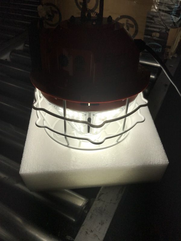 Photo 1 of 150 Watts LED Temporary Work Light Fixture, 24250LM Linkable Daylight White 5,000K Portable Hanging Lamp Jobsite Lighting Stainless Steel Protective Cover for Outdoor Construction High Bay Warehouse 150.0