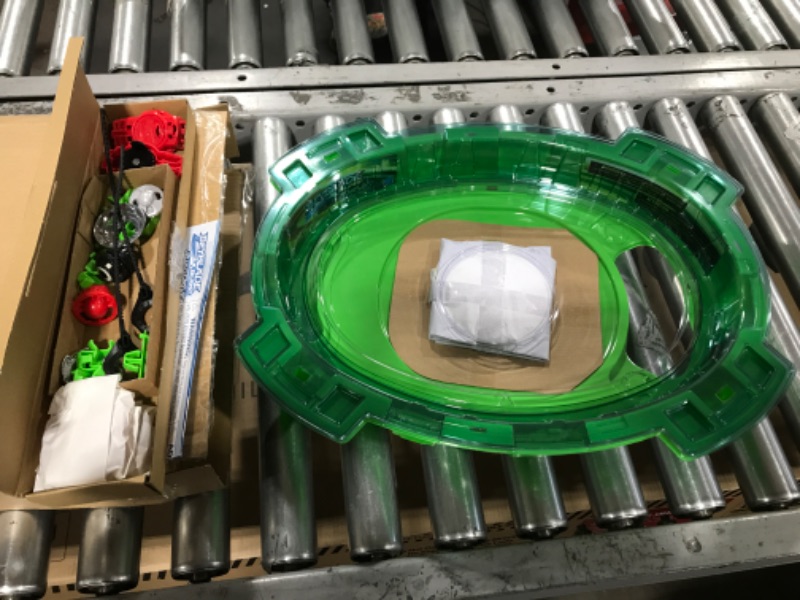 Photo 2 of BEYBLADE Burst QuadDrive Interstellar Drop Battle Set, Set Stadium, 2 Battling Tops and 2 Launchers, Toys for 8 Year Old Boys & Girls & Up