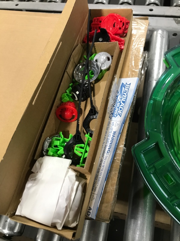 Photo 3 of BEYBLADE Burst QuadDrive Interstellar Drop Battle Set, Set Stadium, 2 Battling Tops and 2 Launchers, Toys for 8 Year Old Boys & Girls & Up