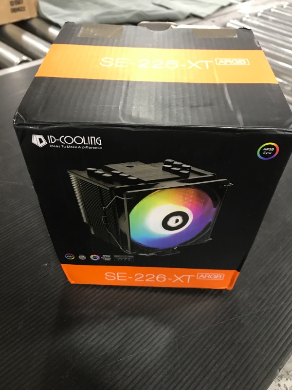 Photo 7 of ID-COOLING SE-226-XT ARGB CPU Cooler LGA1700 Compatible 6 Heatpipes CPU Air Cooler Addressable RGB 5V 3PIN Connector 120mm PWM Fan, Intel/AMD
