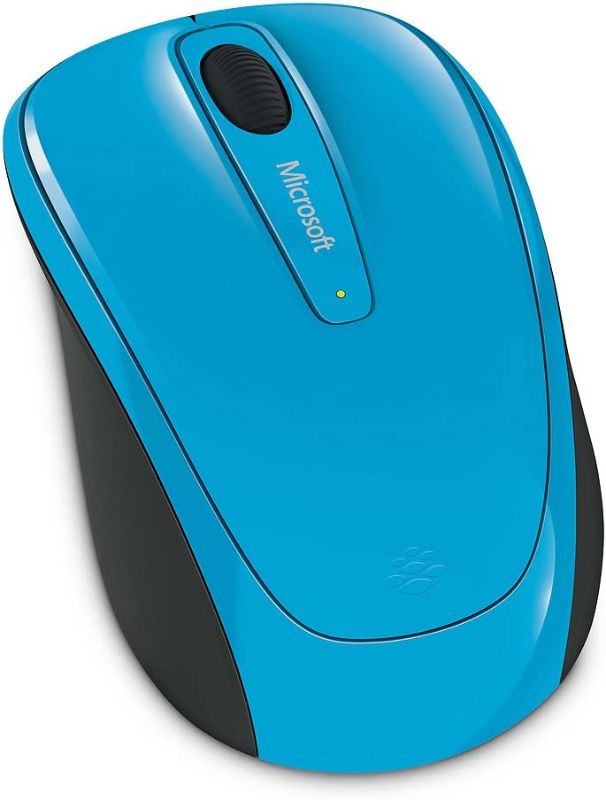 Photo 1 of Microsoft 3500 Wireless Mobile Mouse - Cyan Blue .Comfortable design, Right/Left Hand Use, Wireless, USB 2.0 with Nano transceiver for PC/Laptop/Desktop, works with Mac/Windows Computers
