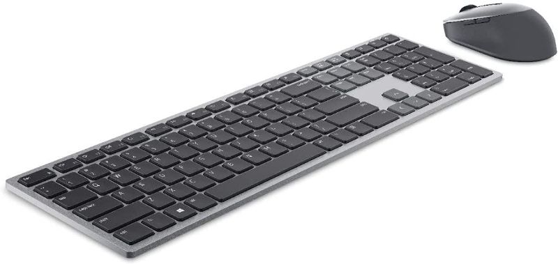 Photo 1 of Dell Premier Multi-Device Wireless Keyboard and Mouse - KM7321W---MISSING USB RECEIVER--SOLD AS IS 
