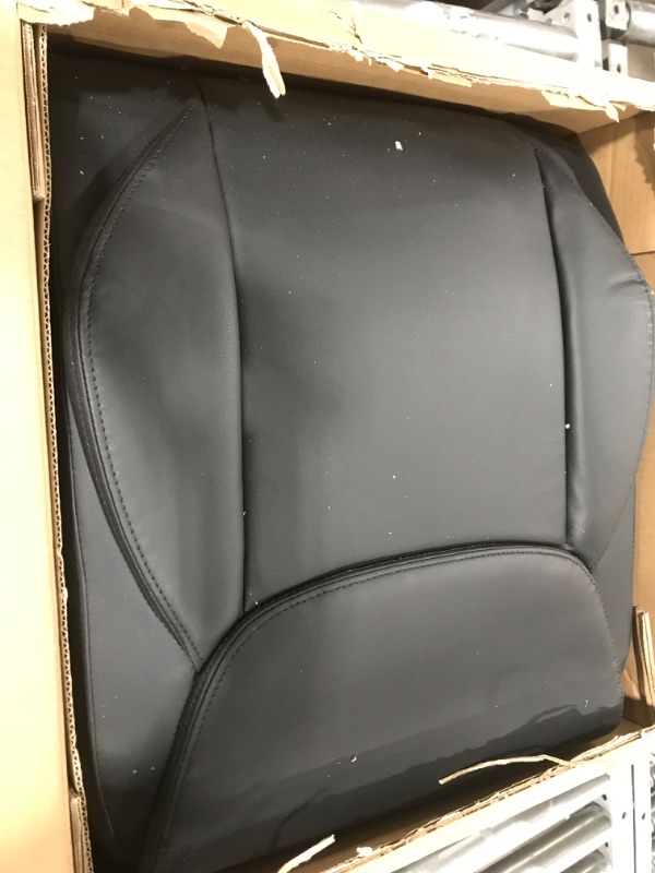 Photo 2 of Amazon Basics Classic Puresoft Padded Mid-Back Office Computer Desk Chair with Armrest - Black
**SLICE THROUGH THE SEAT**