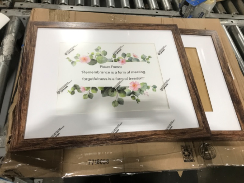 Photo 1 of 22X 18  WOOD FRAME SET OF 2---BOX DAMAGE 