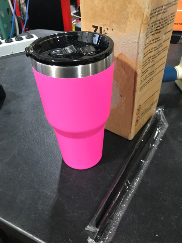 Photo 1 of 30 oz insulated tumbler--HOT PINK
