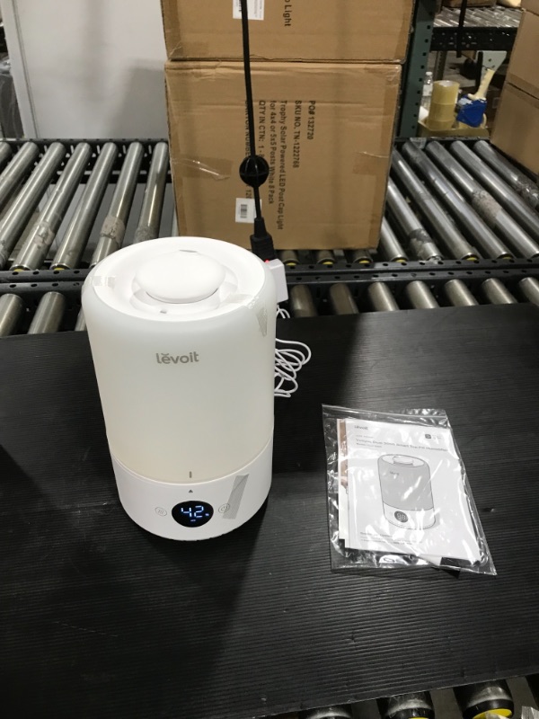 Photo 1 of LEVOIT Air Purifier for Home Allergies Pets Hair in Bedroom, H13 True HEPA Filter, 24db Filtration System Cleaner Odor Eliminators, Ozone Free, Remove 99.97% Dust Smoke Mold Pollen, Core 300, White

