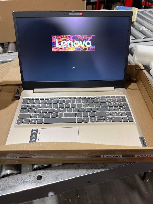 Photo 1 of Lenovo - IdeaPad 3 15" HD Touch Screen Laptop - Intel Core i3-1115G4 - Intel UHD Graphics - 8GB Memory - 256GB SSD - Almond