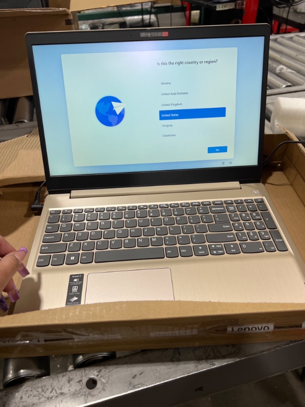 Photo 1 of Lenovo - IdeaPad 3 15" HD Touch Screen Laptop - Intel Core i3-1115G4 - Intel UHD Graphics - 8GB Memory - 256GB SSD - Almond
