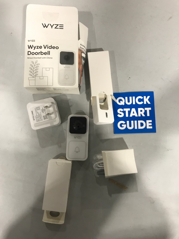 Photo 2 of WYZE Video Doorbell with Chime (Horizontal Wedge Included), 1080p HD Video, 3:4 Aspect Ratio: 3:4 Head-to-Toe View, 2-Way Audio, Night Vision, Hardwired Wyze Video Doorbell with Chime Bundle