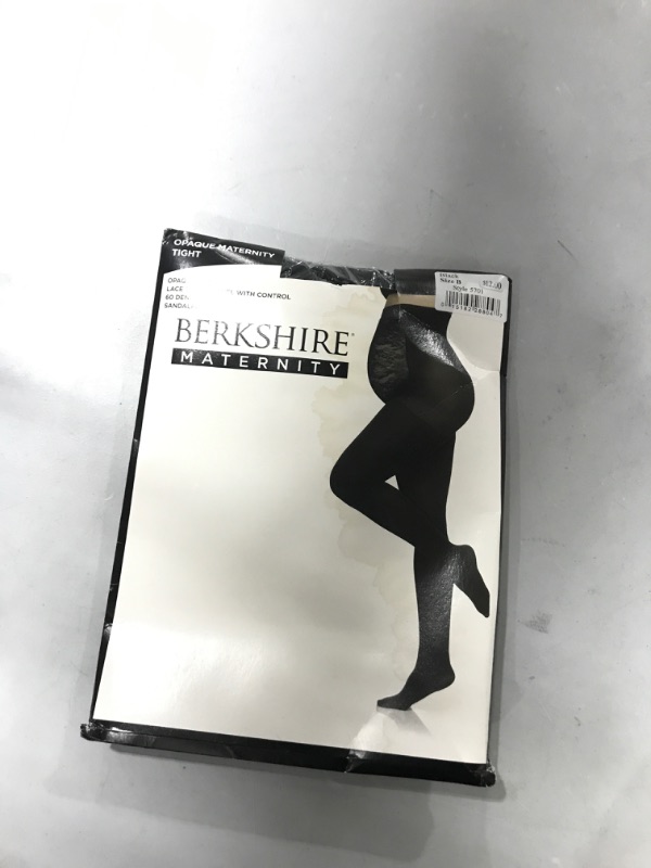 Photo 2 of Berkshire Women's Maternity Opaque Pantyhose Black SIZE B 