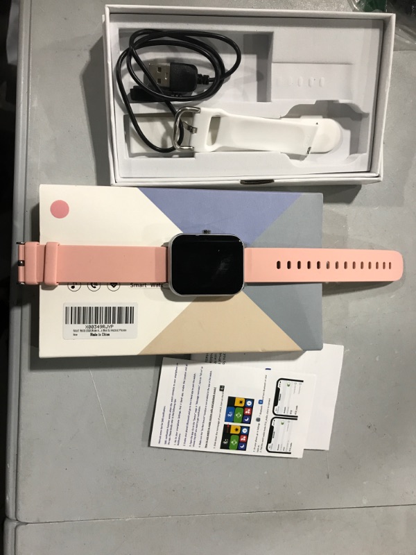 Photo 1 of feifuns 2022 Smart Watch with Text and Call Receive/Dial for Android Phone Compatible, Fitness Watch with Voice Control Heart Rate SpO2 Sleep Tracker Sport Smartwatch for Women Men
