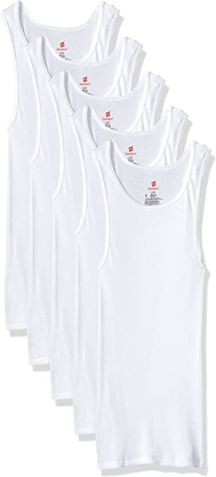 Photo 1 of Hanes Ultimate Men's 5-Pack Comfortblend Tank with FreshIQ
SIZE MEDIUM 