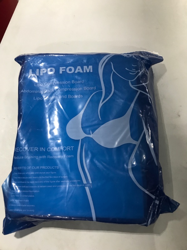 Photo 2 of 5 Pack Lipo Foam Pads for Post Surgery Ab Board Liposuction Surgery Flattening Abdominal Compression Garments Lipo Foam Sheets 8" x 11" White