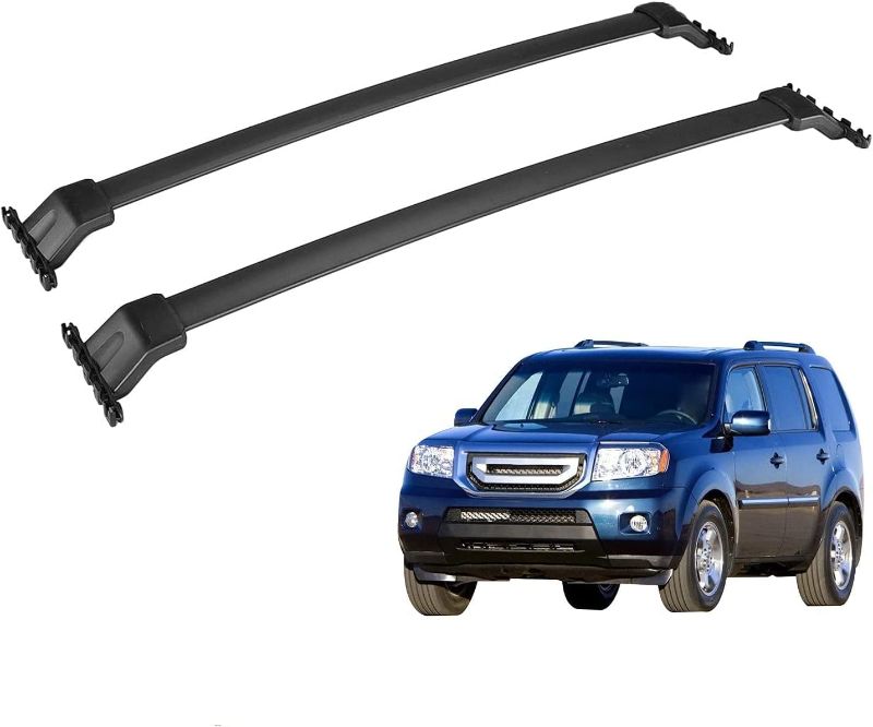 Photo 1 of AUXMART Roof Rack Cross Bars Fit for 2009 2010 2011 2012 2013 2014 2015 Honda Pilot, Black Rooftop Luggage Rack Rail Replacement,Aluminum Cargo Carrier Bars
