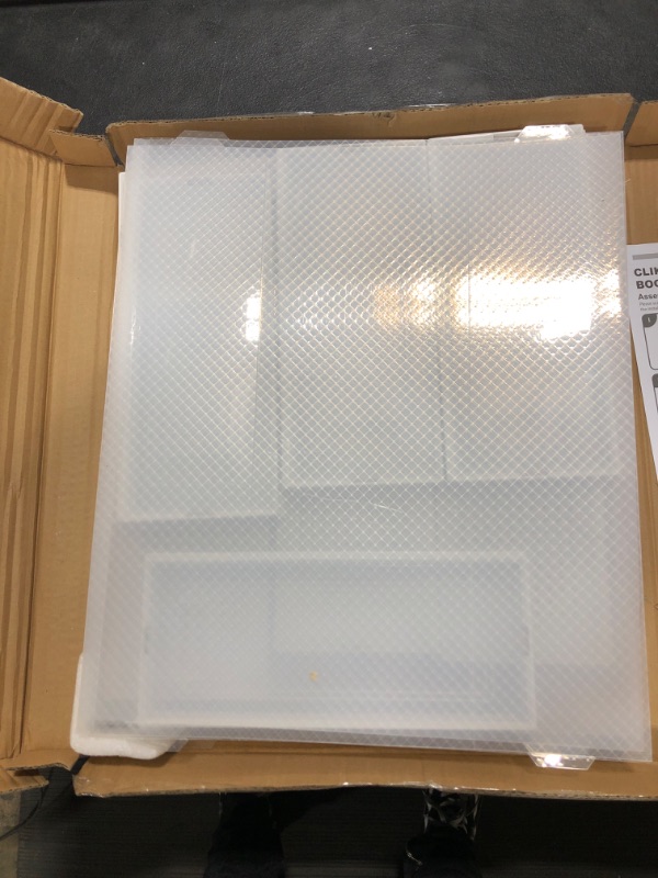 Photo 1 of 4 Pack Clear Stacking Boot Boxes 