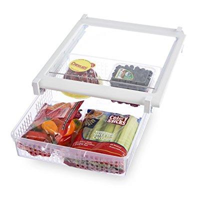 Photo 1 of Adjustable Pull Out Refrigerator Drawer - Multiple Sizes (Extra Large / 1)
