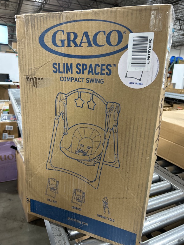 Photo 1 of Graco® Slim Spaces™ Compact Baby Swing, Reign