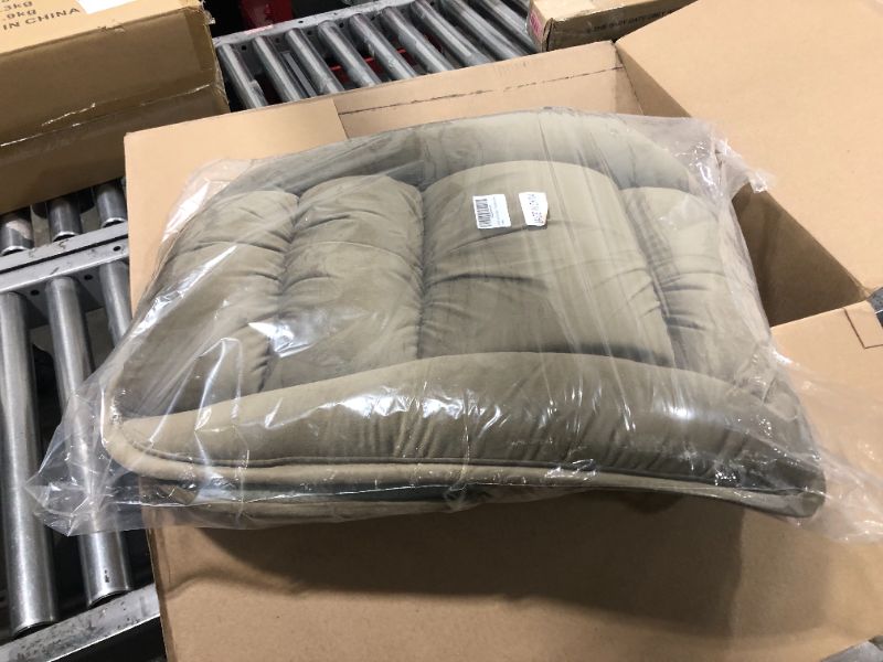 Photo 1 of ALIBO Low Back Pain Relief Large Size Firm Lumbar Support and Nonslip Recliner Chair Seat Pads Cushion Back Rest Lumbar Cushion Pillow for Office,Dinning Desk Chair,Car,Truck Seats-Coffee
