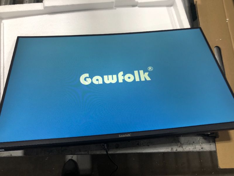 Photo 2 of Gawfolk 24 Inch Gaming Monitor 165Hz, 144Hz FHD 1080P LED Computer Monitor with Eye-Care Technology, VA Display 100% sRGB, HDMI, DP, VESA Wall Mounting, Machine Black
