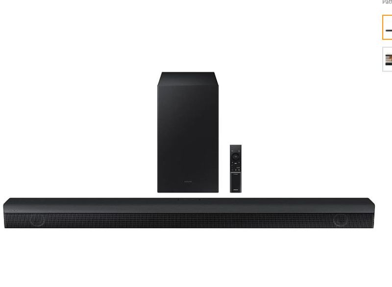 Photo 1 of SAMSUNG HW-B650 3.1ch Soundbar w/Dolby 5.1 DTS Virtual:X, Bass Boosted, Built-in Center Speaker, Bluetooth Multi Connection, Voice Enhance & Night Mode, Subwoofer Included, 2022
