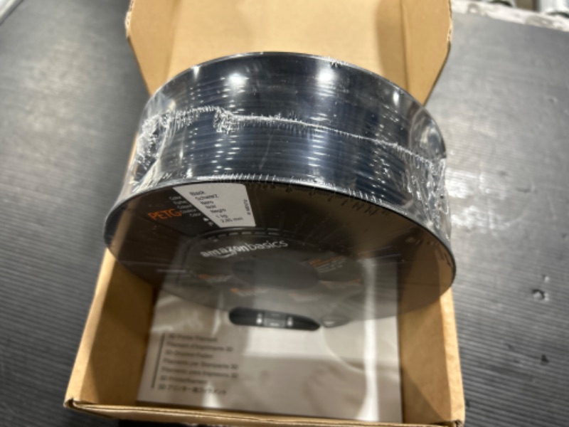 Photo 2 of Amazon Basics PETG 3D Printer Filament, 2.85mm, Gray, 1 kg Spool