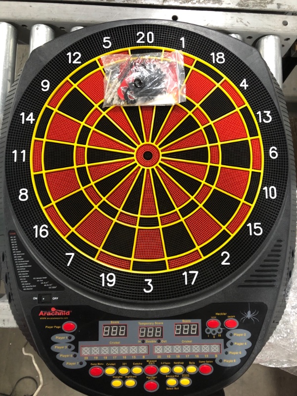 Photo 2 of Arachnid Inter-Active 6000 Tournament-Size Electronic Dartboard Features 27 Games with 123 Variations for up to 8 Players
