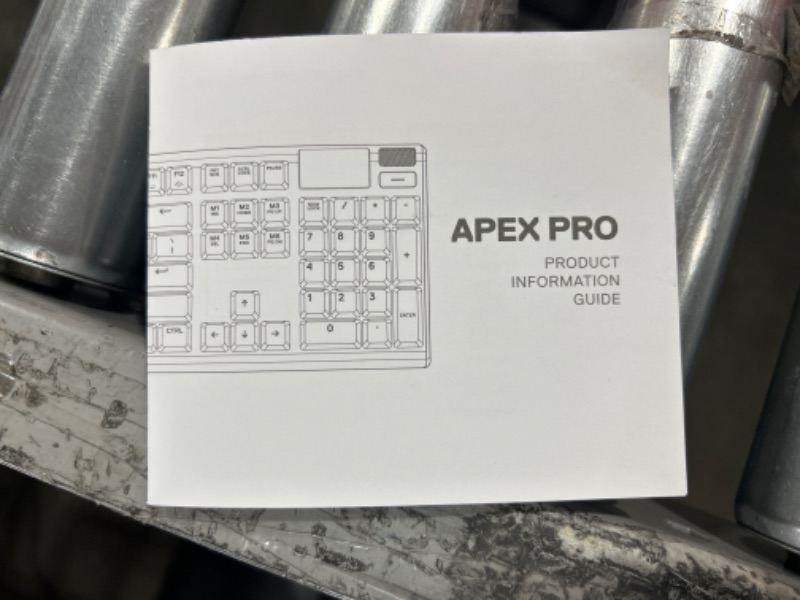 Photo 4 of SteelSeries Apex Pro Mechanical Gaming Keyboard – Adjustable Actuation Switches – World’s Fastest Mechanical Keyboard – OLED Smart Display –
