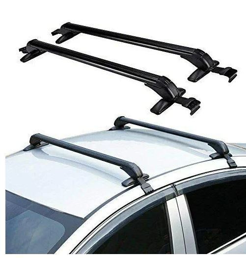 Photo 1 of ZAWAYINE 2PCS 40"/1M Roof Rack Cross Bars, Universal Adjustable Aluminum Roof Rack CrossBars Without Roof Side Rails, Lockable Cargo Carrier Bars Rooftop Luggage Kayak Bike Snowboard Rack
