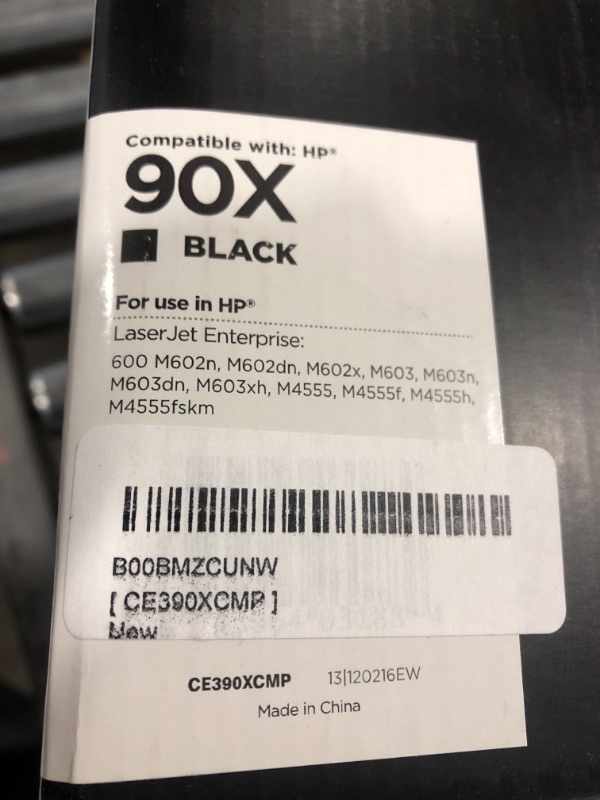 Photo 4 of LD Products Compatible Toner Cartridge Replacement for HP 90X High Yield (Black, 1-Pack) for Use in Laserjet Enterprise 600 M602dn, 600 M602n, 600 M602x, 600 M603dn, M603n, M603xh, M4555f, M4555fskm