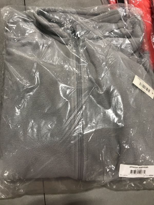 Photo 2 of Amazon Essentials Men's Full-Zip Polar Fleece Jacket (Available in Big & Tall) Polyester Light Grey XX-Large