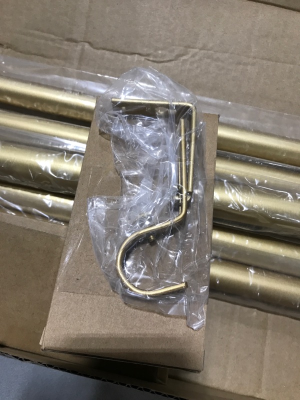 Photo 2 of 2 pack gold curtain rod