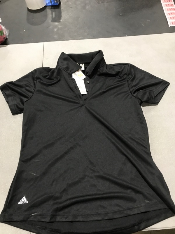 Photo 2 of adidas Women's Performance Primegreen Polo Shirt Black Medium