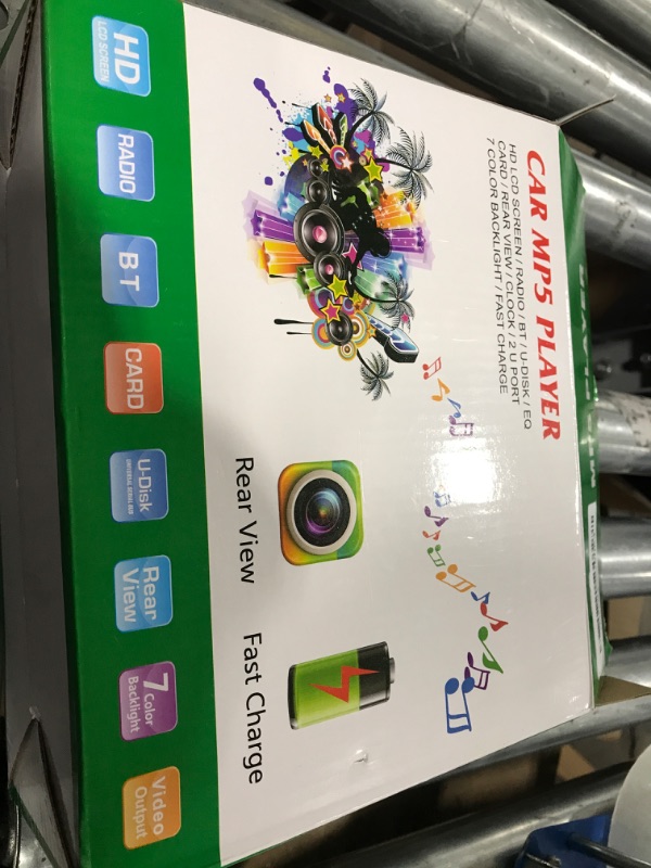 Photo 1 of Single Din Car Radio with Bluetooth 3.8 inch IPS Screen Digital Media Car Stereo Receiver In Dash MP5 Player with Mirror Link FM Radio Receiver Dual USB/TF/AUX-in SWC External Microphone Backup Camera