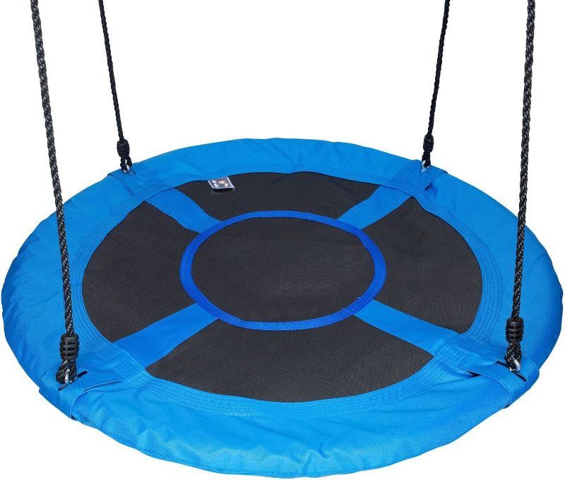 Photo 1 of 100cm/40 Disc Giant Nest Web Rope Hanging Tree Swing Seat Set Heavy Duty Easy to Set Up for Kids Children Adult Outdoor Backyard Garden Large Size