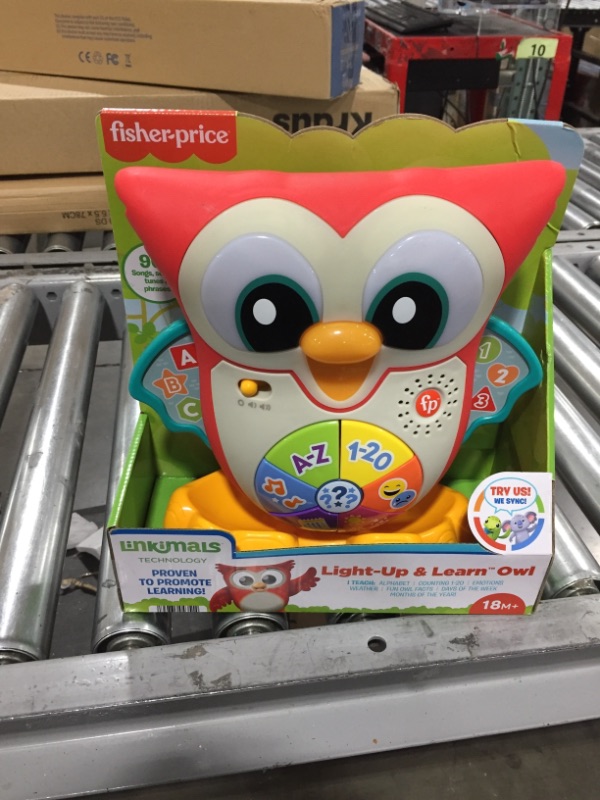 Photo 2 of Fisher-Price Linkimals Interactive Learning Toy for Toddlers with Lights Music and Motion, Light-Up & Learn Owl